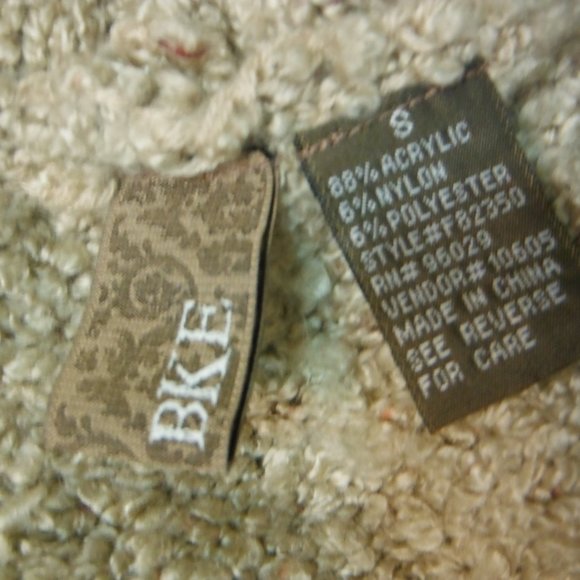 BKE Womans Light Brown Hooded Cardigan Sweater -S - Picture 6 of 8